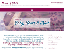 Tablet Screenshot of heartofbirth.net
